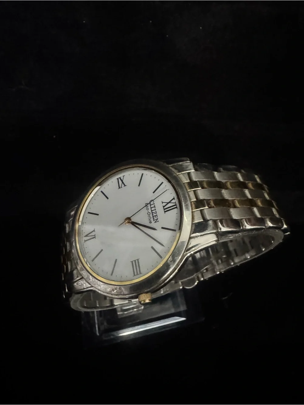 Citizen Two-Tone Silver and Gold Men's Dress Watch - White Dial